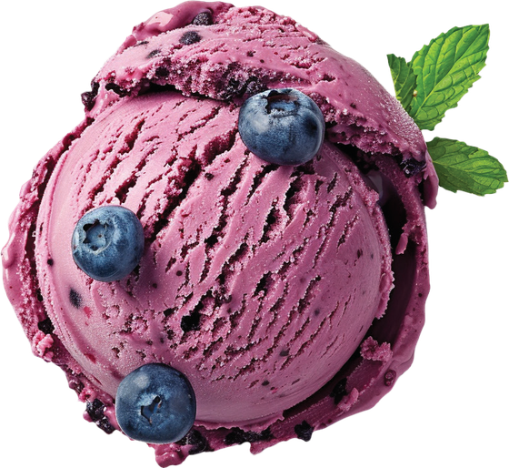 Blueberry scoop