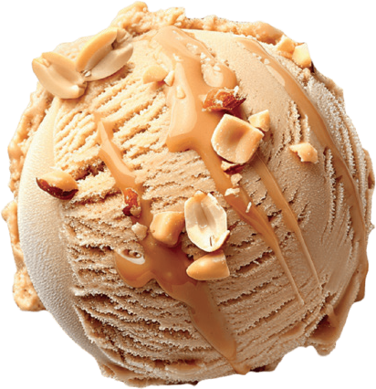 Salted Caramel & Peanuts scoop